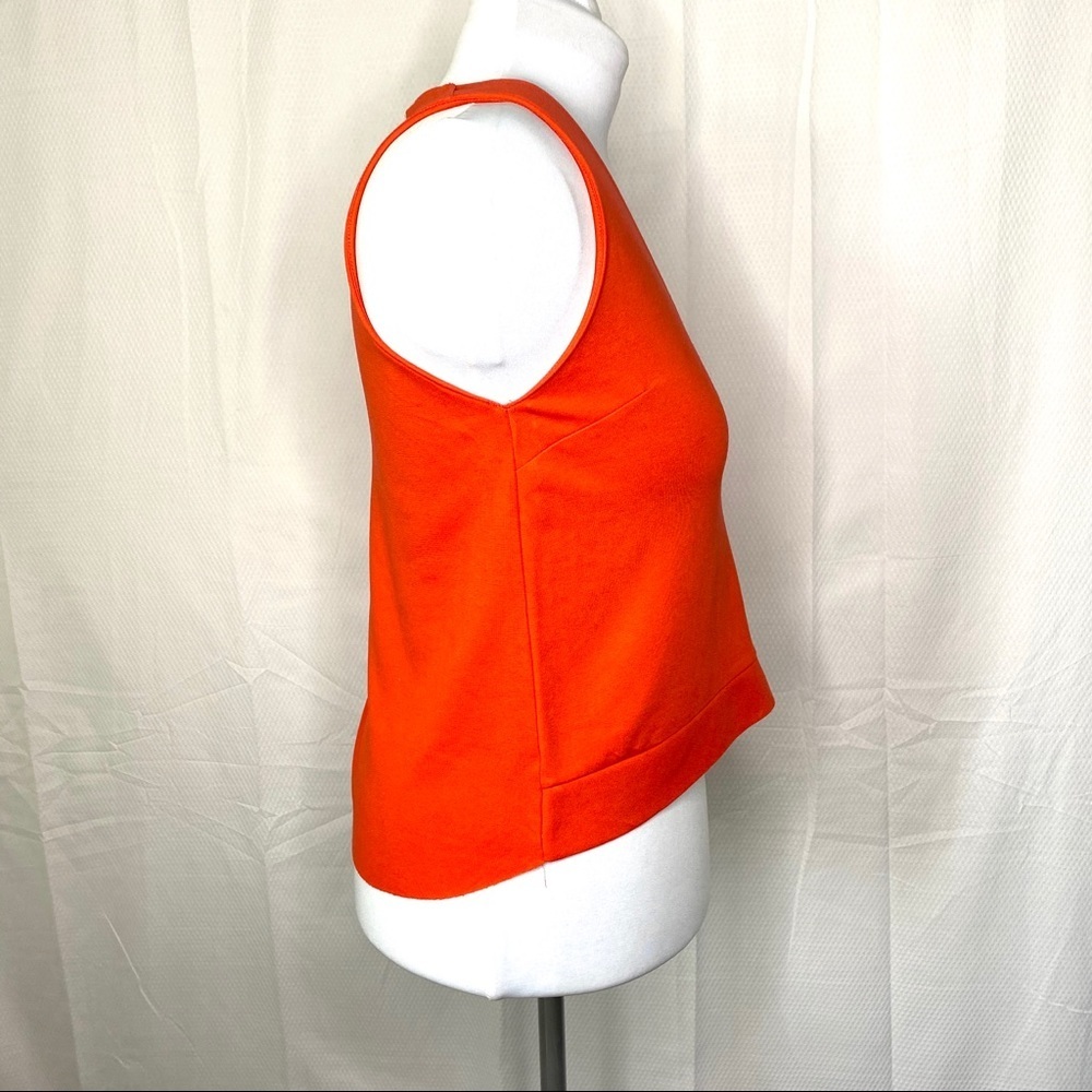 Zara Sleeveless Top Orange Small Minimalist - Picture 8 of 10
